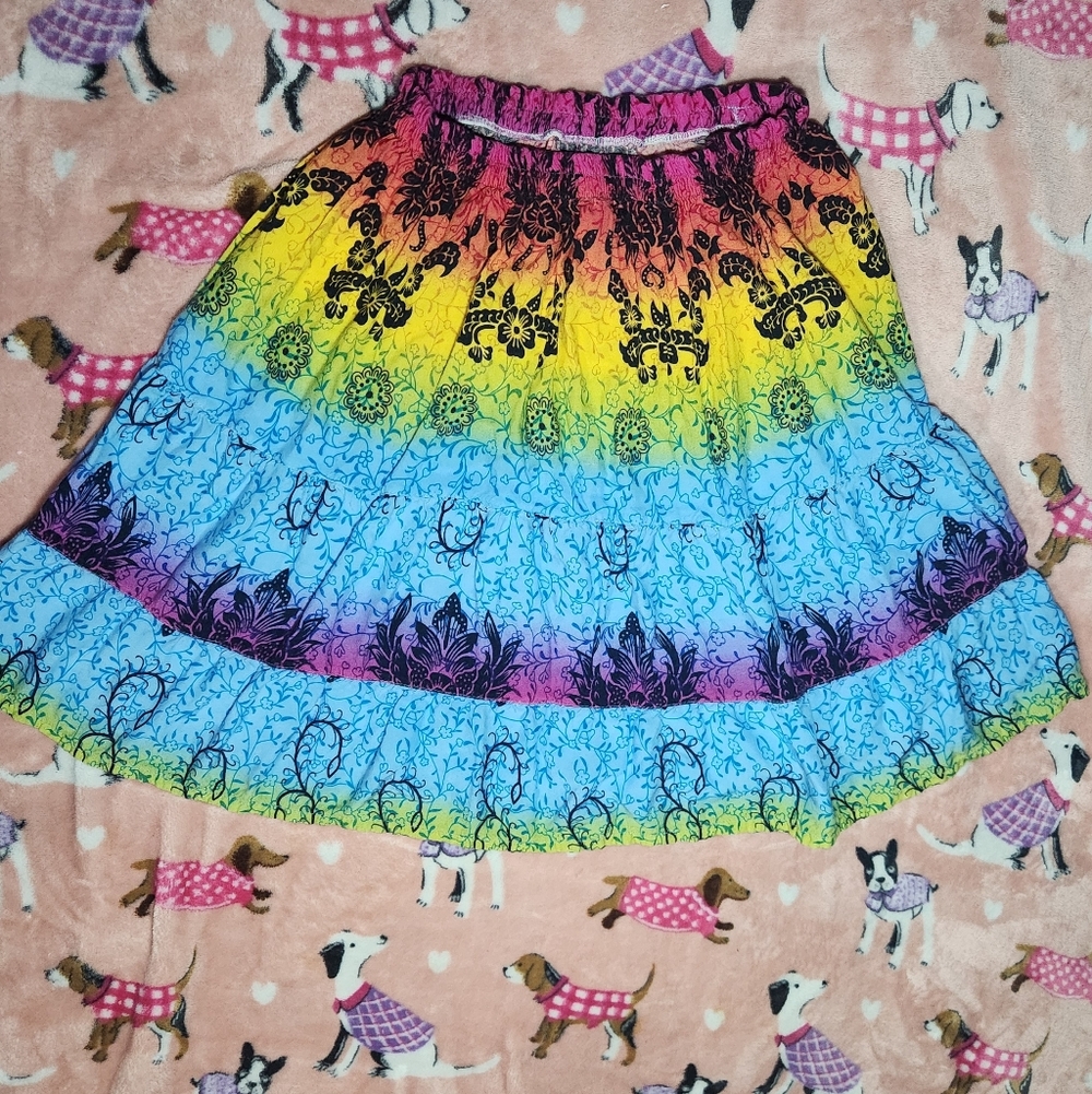 Multicolor Gradient Kid's Skirt Size S/M